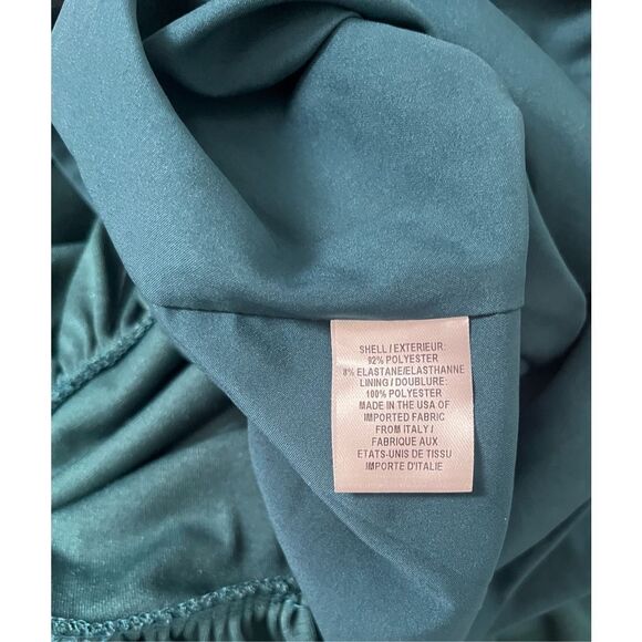 Milly Minis Blue Crushed Velvet Ruffle Trim Lined Flutter Sleeve Shift Dress 16 - Picture 4 of 5